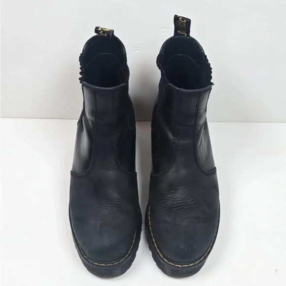 Dr. Martens Rometty Black Platform Ankle Boots - Picture 2 of 5